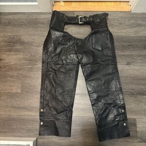 Diamond Buffalo Leather Chaps
